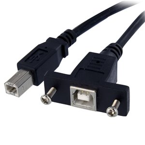 StarTech.com Panel Mount USB Cable B to B - F/M