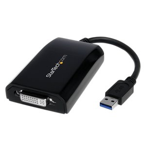 Connect a DVI display through SuperSpeed USB 3.0, for an accelerated external multi-monitor solution at resolutions up to 2048x1152