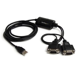 Add two RS232 serial ports with COM retention to your laptop or desktop computer through USB