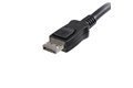folie 2 von 2, vergrößern, startech.com 3m displayport™ 1.2 kabel mit verriegelung (stecker/stecker) - dp 4k kabel - schwarz