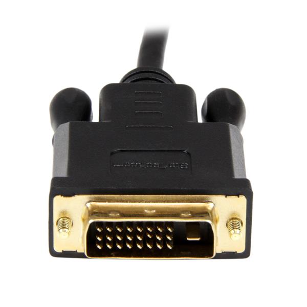 folie 1 von 5, vergrößern, vermeiden sie übermäßige kabelunordnung mit einem kurzen 91 cm langen aktiven displayport-auf-dvi-adapter