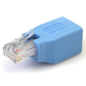 Convert your RJ45 Ethernet cable into a Cisco Console Rollover cable.
