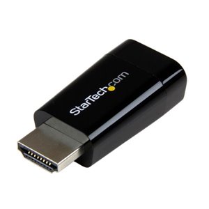 Connectez un appareil/ordinateur HDMI à un écran ou vidéoprojecteur VGA grâce à cet adaptateur Slim, idéal pour les ordinateurs Chromebooks / portables / ultrabooks
