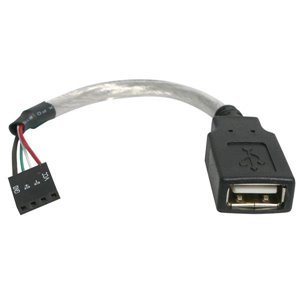 Connect internal USB devices directly to the motherboard header connection