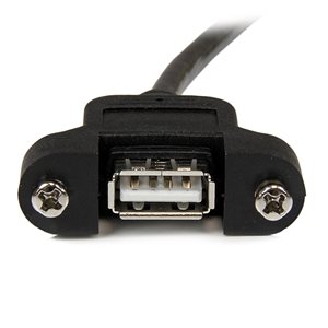 Personnalisez vos solutions : montez un port USB A sur votre PC ou sur la plaque avant de votre podium ou kiosque par le biais d'un connecteur USB femelle disponible