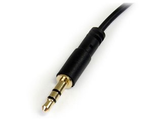 Unique slim connector design fits most iPod® and iPhone® 3.5mm stereo jacks without having to remove the protective casing