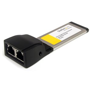 Add 2 Gigabit Ethernet ports to your laptop, through a single ExpressCard slot