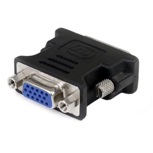 Connections between DVI-I and VGA devices