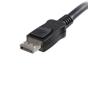 StarTech.com 3m DisplayPort™ 1.2 Kabel mit Verriegelung (Stecker/Stecker) - DP 4k Kabel - Schwarz
