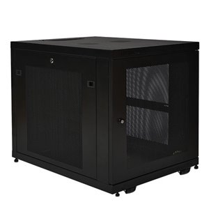 12U Rack Enclosure Server Cabinet Doors & Sides 1000lb Capacity