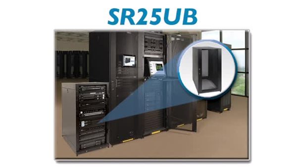 thumbnail video image 2 of Tripp Lite SR25UB 25U Rack Enclosure Server Cabinet, 2 of 10