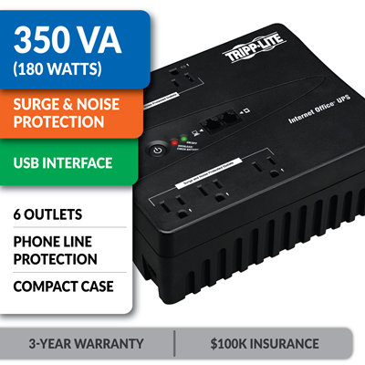 INTERNET350U Ultra-Compact Standby UPS with USB Interface
