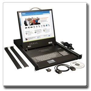 Tripp Lite 8-Port Rack Console VGA KVM Switch w/ 19