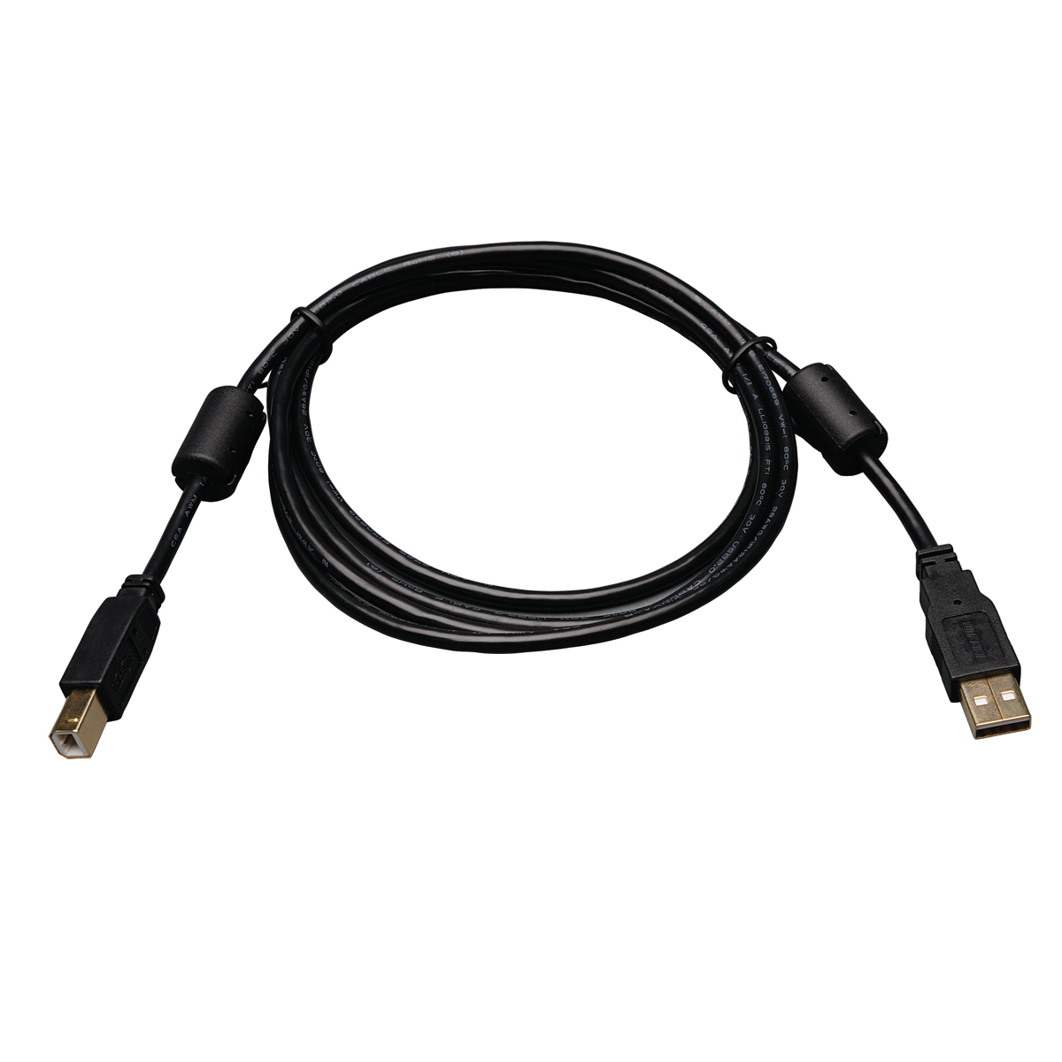 6FT USB 2.0 Cable Type A Male to Type A Male Cable Cord Black 