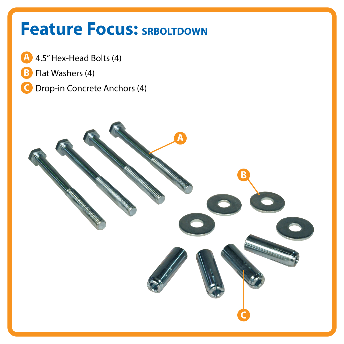 Tripp Lite Rack Enclosure Server Stabilizing Bolt Down Kit