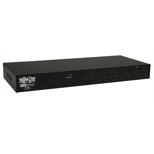 8-port Tripp Lite 8-Port Rackmount USB / PS2 KVM Switch w/ On-Screen  Display 1U - KVM switch - 8 ports - rack-mountable