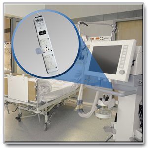 4-Outlet, Medical-Grade Surge Protector for Patient-Care Areas