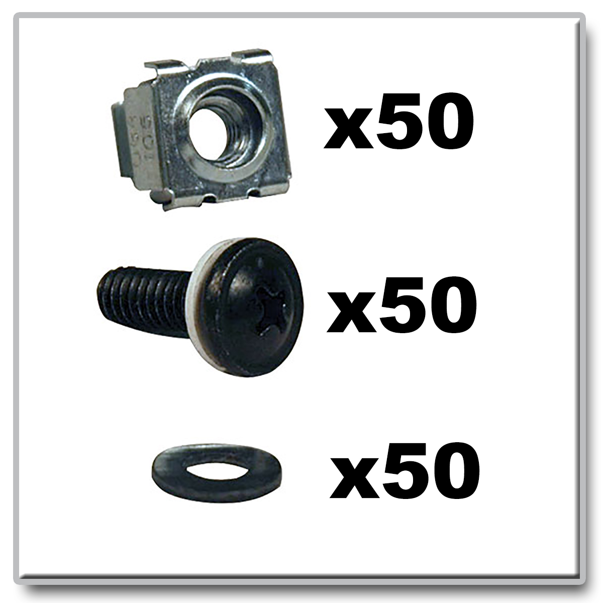 Tripp Lite Rack Enclosure Cabinet Square Hole Hardware Kit Screws ...