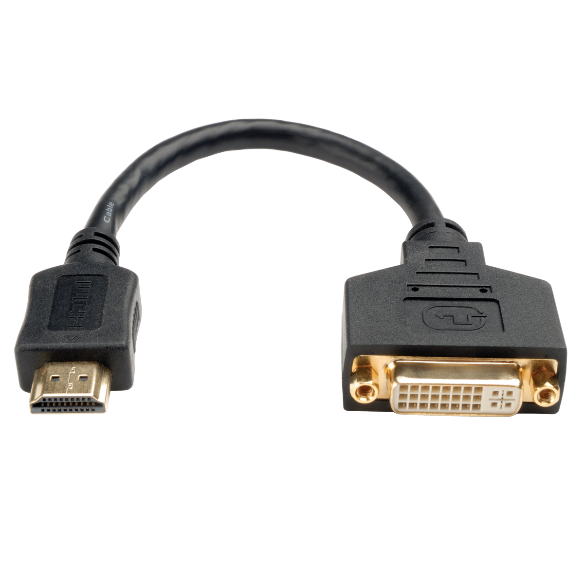 Tripp Lite 8in HDMI to DVI Cable Adapter Converter HDMI Male DVI-I Female 8" Video - Newegg.com