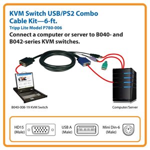 B040- & B042- KVM Switch 6 ft. Cable Kit