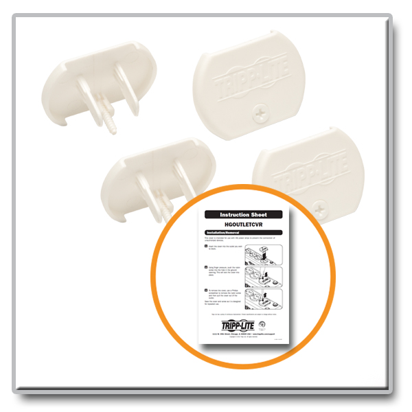 Tripp Lite Hospital Medical Surge Protector / Power Strip Outlet Cover