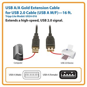 Extend a Hi-Speed USB 2.0 Signal Up to 16 ft.