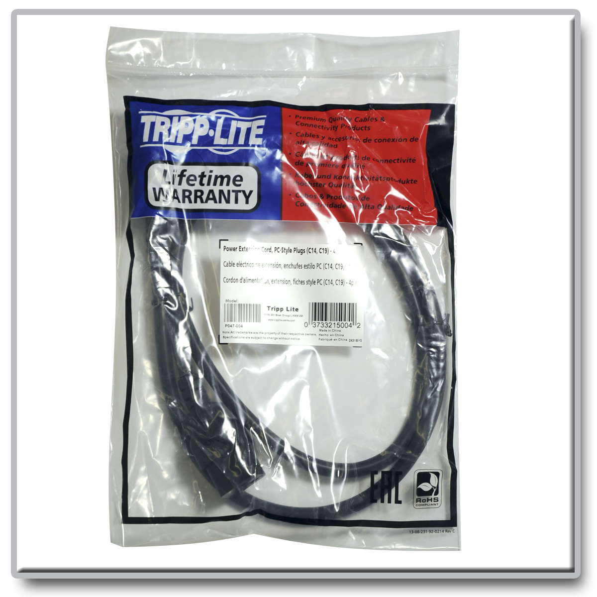 Tripp Lite 10in Hook and Loop Velcro Cable Management Ties 10-pack