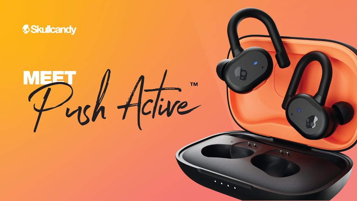 puente Noble Alta exposición Buy SKULLCANDY Push Active Wireless Bluetooth Sports Earbuds - True Black &  Orange | Currys