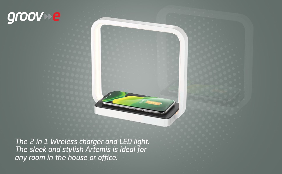 The 2 in 1 Wireless charger and LED light.