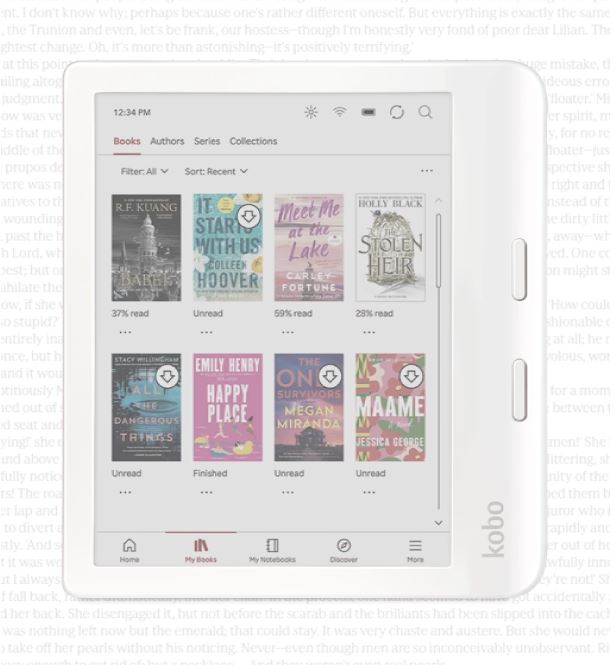 Buy Kobo Libra Colour Wi-Fi 32GB E-Reader - White | Kindle and e