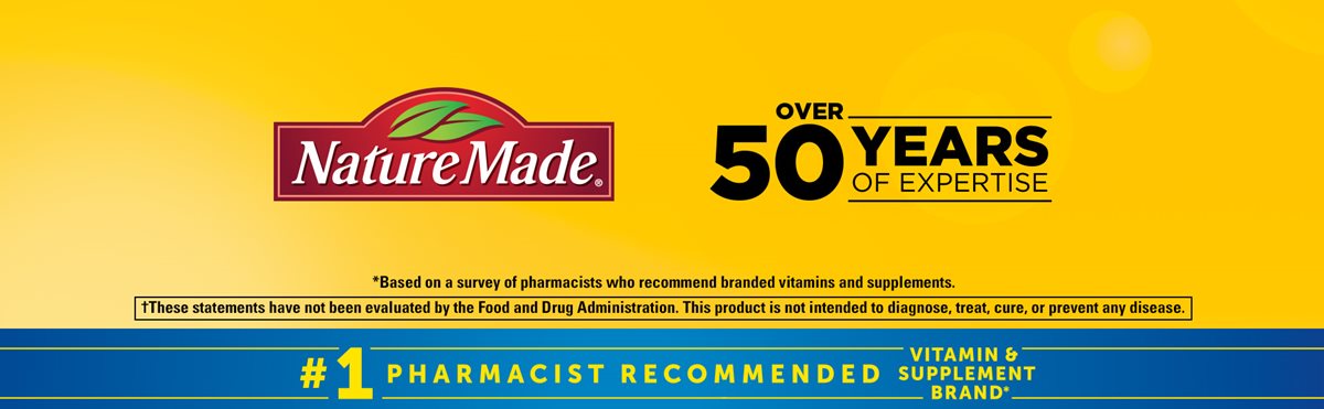 Nature Made. Over 50 years of expertise.