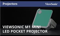 ViewSonic M1 mini Proyector de bolsillo LED con altavoces JBL