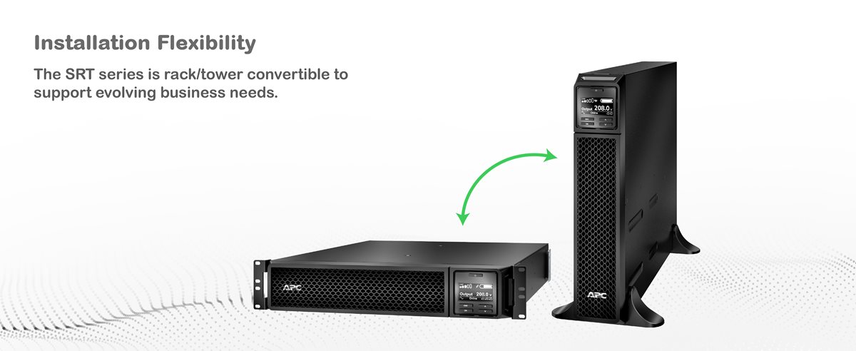 APC Smart-UPS On-Line SRT3000RMXLT-NC rack and tower view