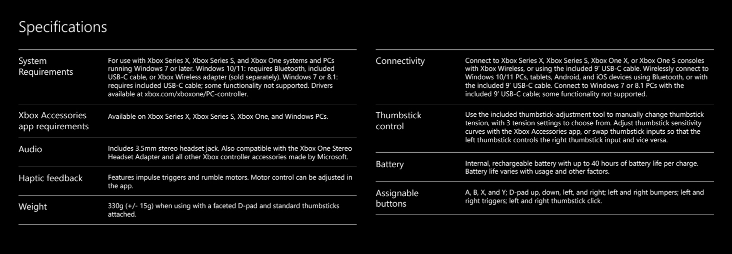 Microsoft Elite Wireless Controller Series 2 for Xbox Series X, Xbox Series  S, Xbox One in White