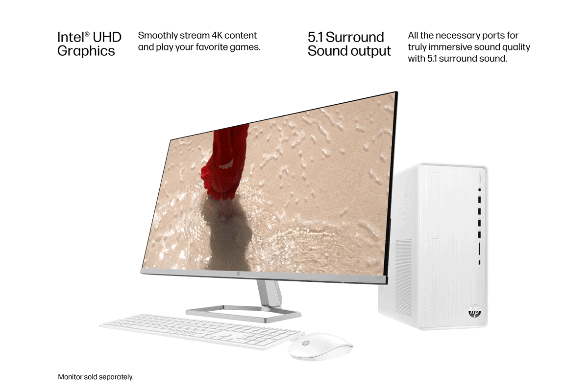 HP Pavilion Business Tower PC, Intel Core i5-12400, 12GB