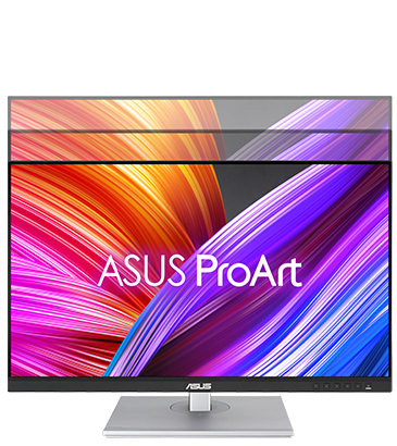 Das ProArt Display hat einen ergonomisch geformten Standfuß, der sich in der Höhe verstellen lässt.