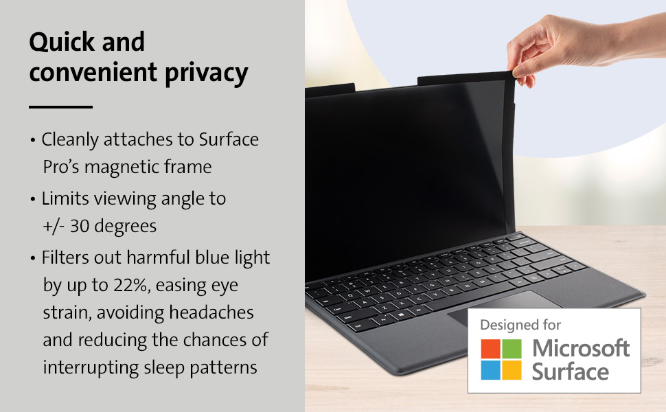 Kensington MagPro Elite Magnetic Privacy Screen - notebook privacy filter
