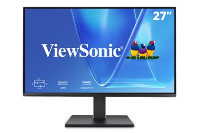 ViewSonic VG2751 27 Inch 1080p Monitor, IPS Display with 100Hz for Smooth Home and Office Productivity, Full Ergonomic Adjustability, 4-Port USB Hub, HDMI, DisplayPort, and USB-C Inputs