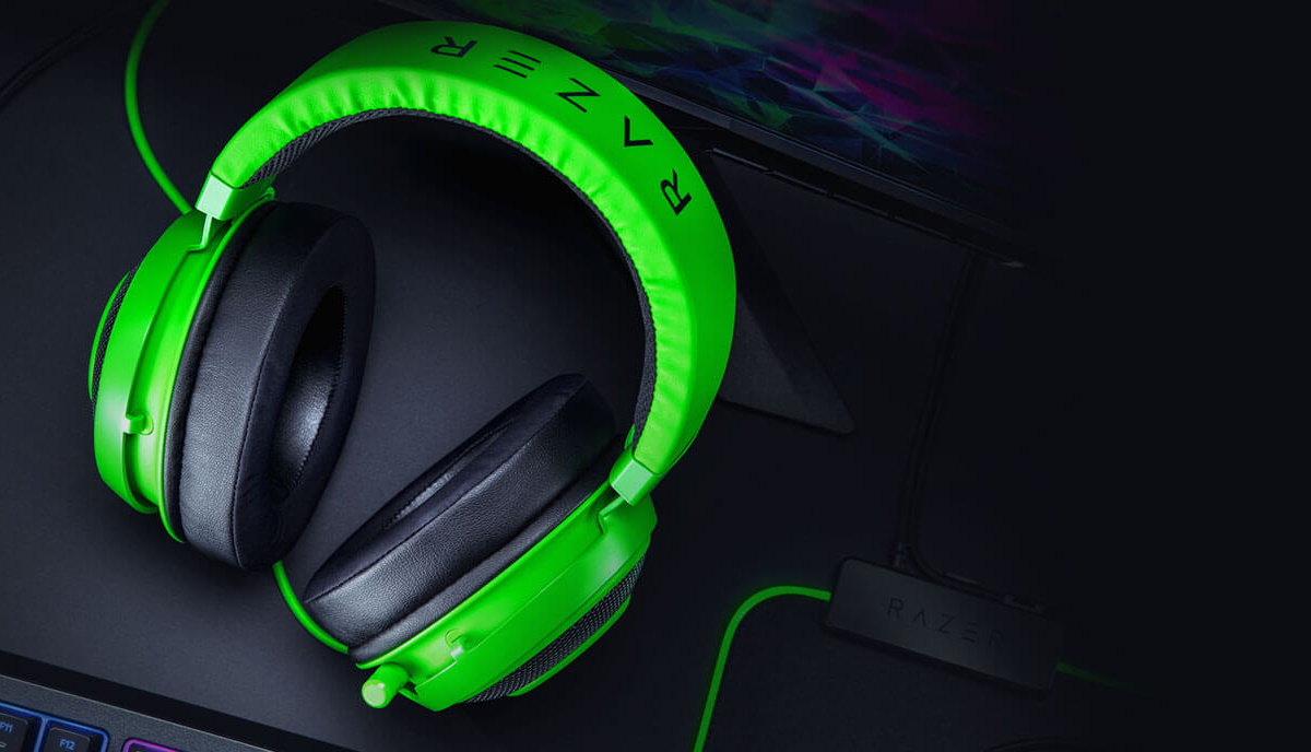 Razer Kraken Gaming Headset, Green | Canada Computers & Electronics