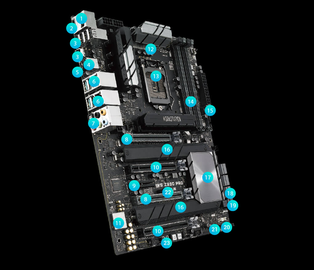 ASUS WS Z390 PRO LGA1151&intel core i9-9900KS 【ジャンク扱い】