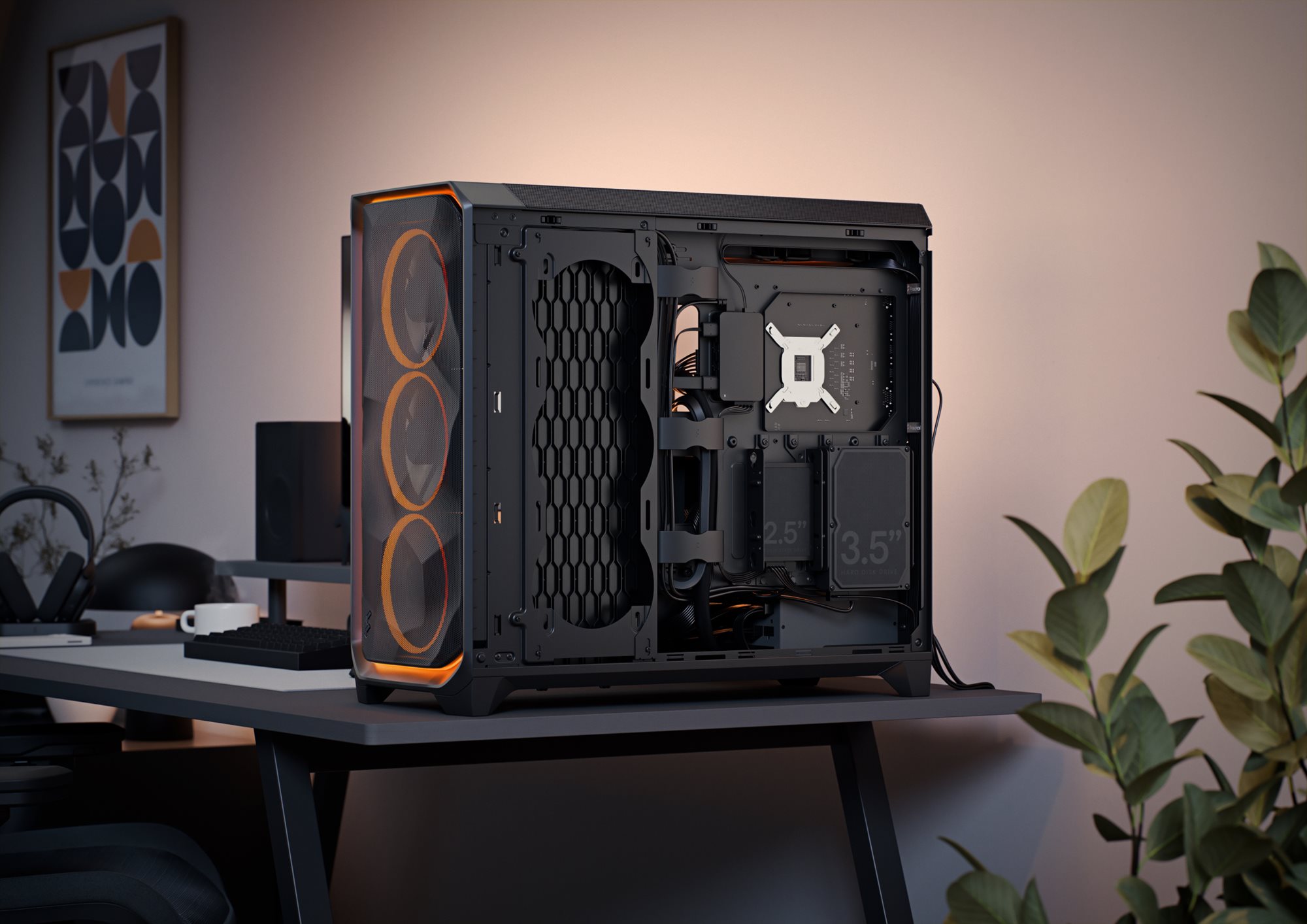 Fractal Design Meshify 3 XL Ambience Pro RGB E-ATX Full Tower PC