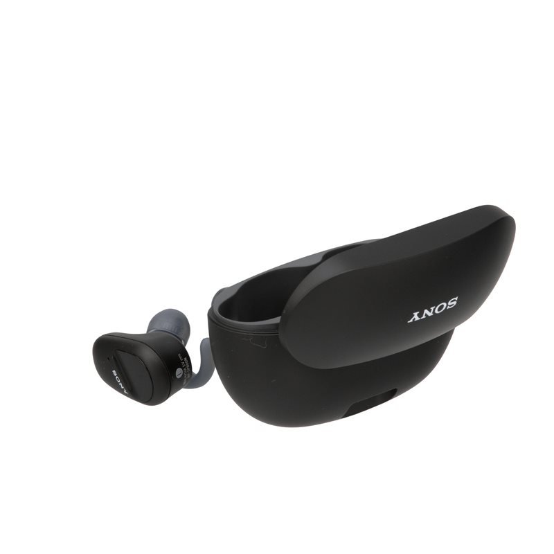 Sony - WF-SP800N/B True Wireless Noise-Cancelling In-Ear