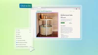 Stay in your flow with Click to Do
