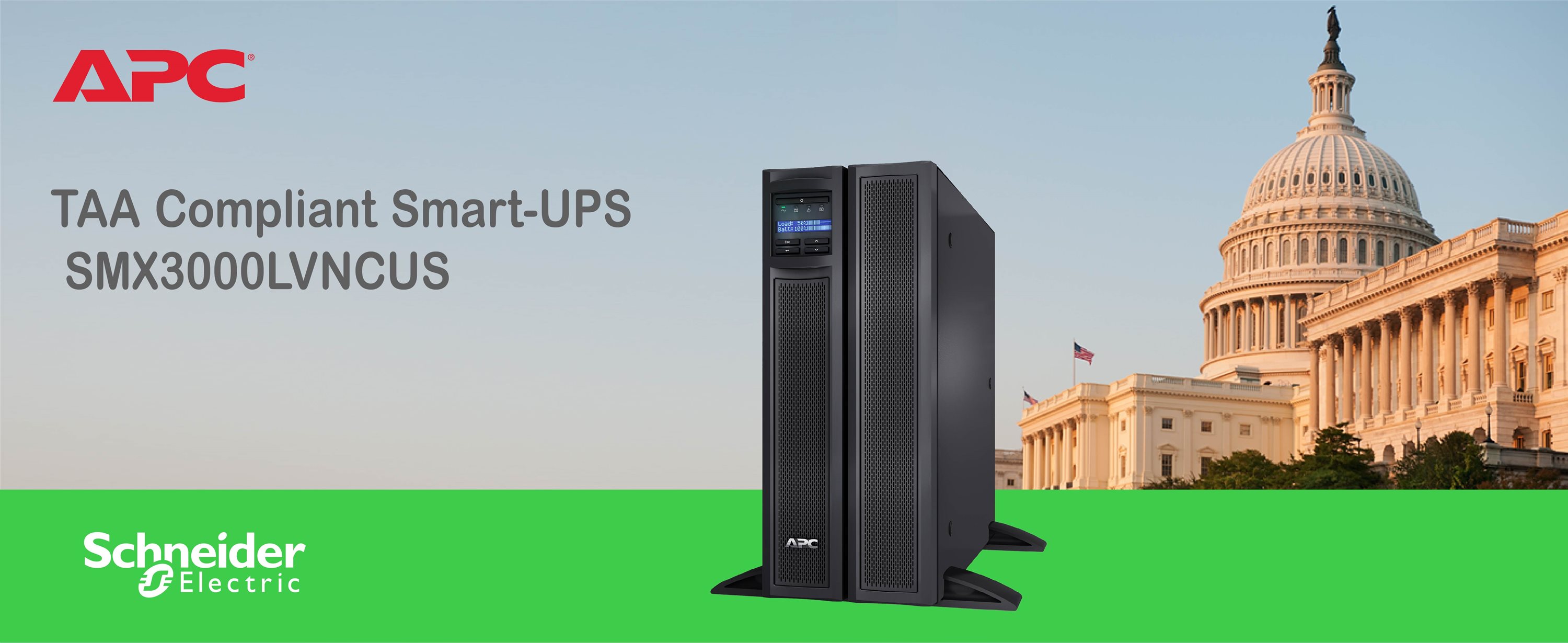 APC Smart-UPS X SMX3000LVNCUS - UPS - 2700 Watt - 2880 VA - TAA Compliant