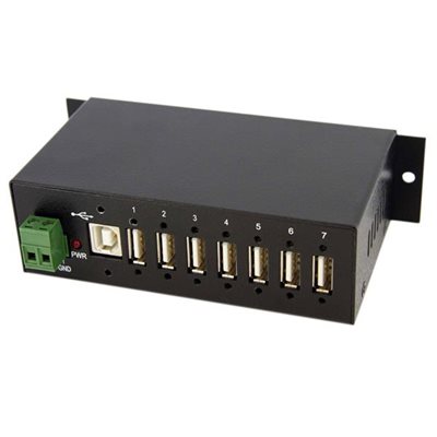 Add 7 external, wall/DIN rail mountable USB 2.0 ports from a single USB connection