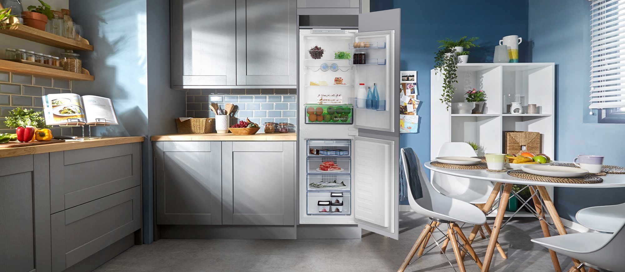 Integrated fridge online freezers at argos