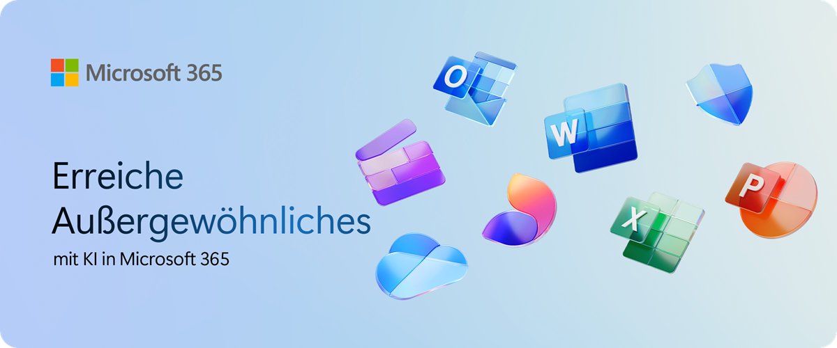 Erreiche Außergewöhnliches mit KI in Microsoft 365