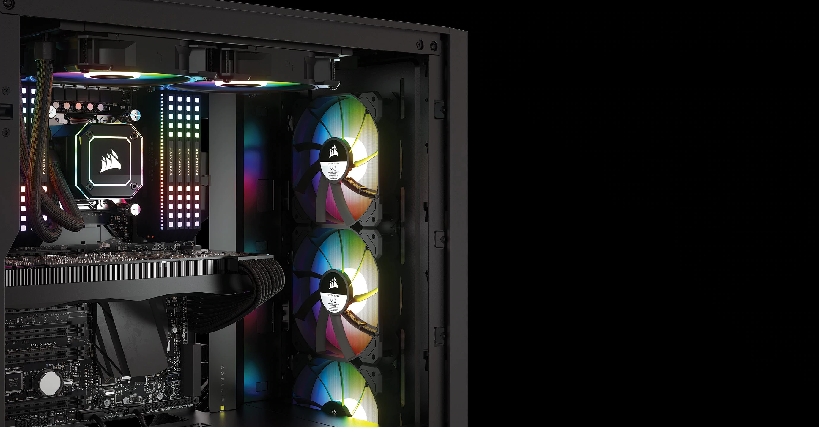  CORSAIR iCUE 4000X RGB Tempered Glass Mid-Tower ATX PC Case -  3X SP120 RGB Elite Fans - iCUE Lighting Node CORE Controller - High Airflow  - White : Everything Else
