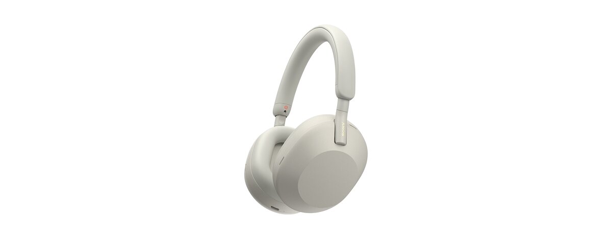 Sony WH-1000XM5 Wireless Closed-Back Over-Ear Noise Cancelling  Headphones,Silver WH1000XM5/S