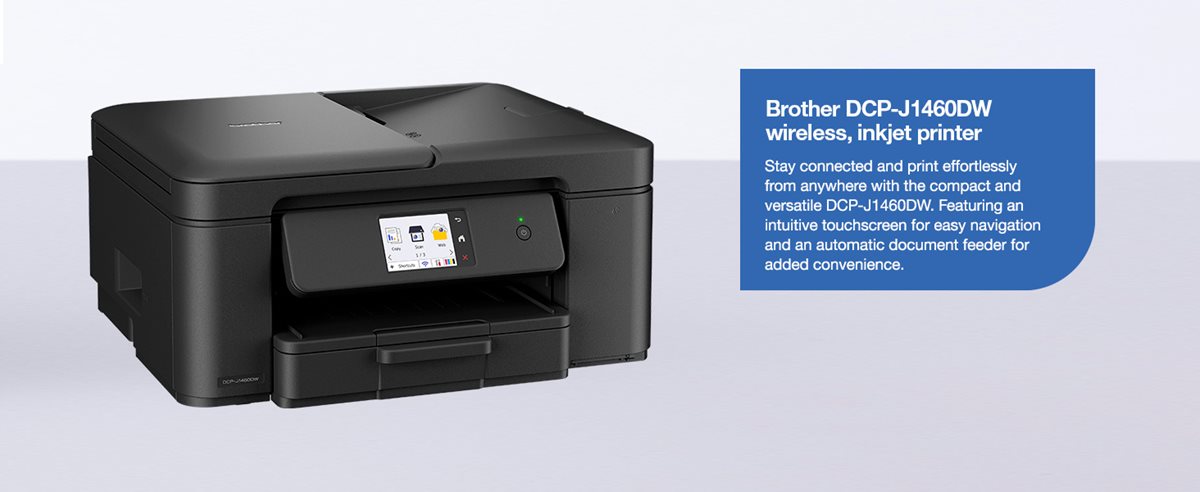 Brother DCP-J1460DW wireless, inkjet printer header